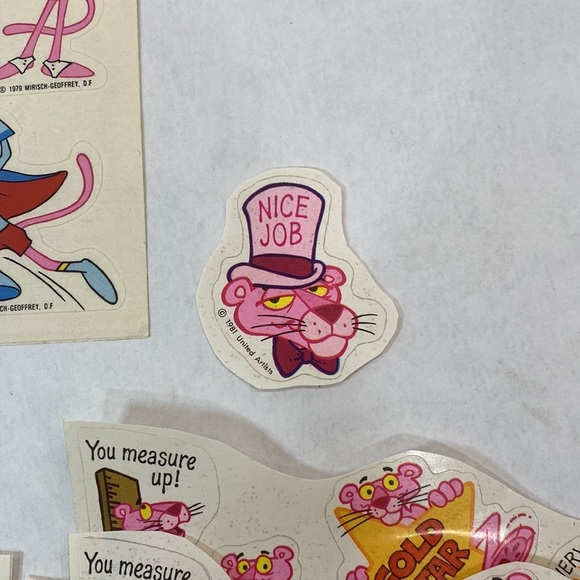 5 for $25 Pink Panther vintage‎ 1979-1981 stickers 38 ct - Picture 4 of 8